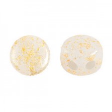 Les perles par Puca® Kalos beads Opaque white splash 03000/84401